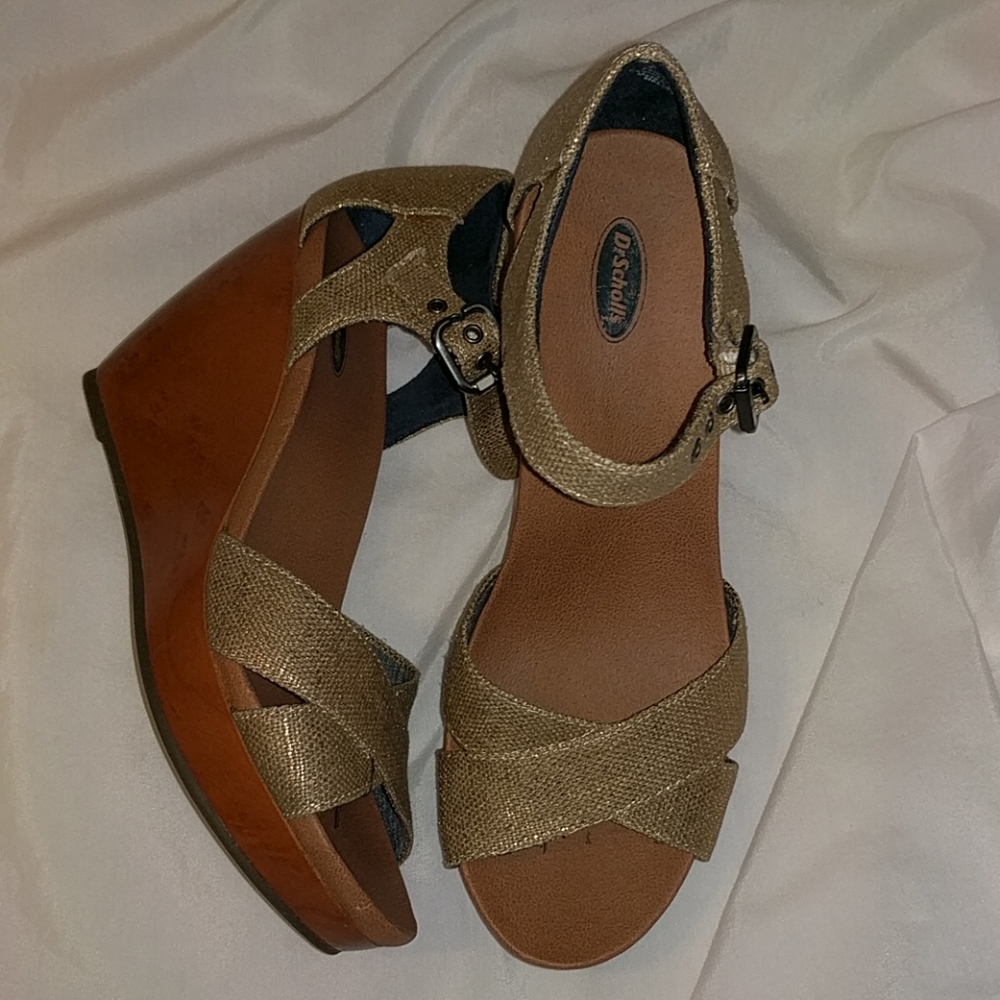 Gold heeled sandals